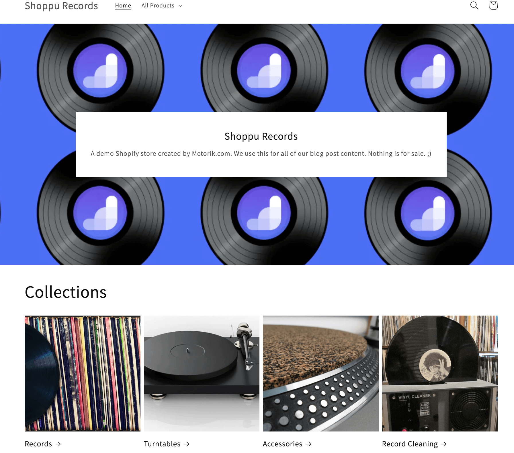 FoodBevBiz demo Shopify store